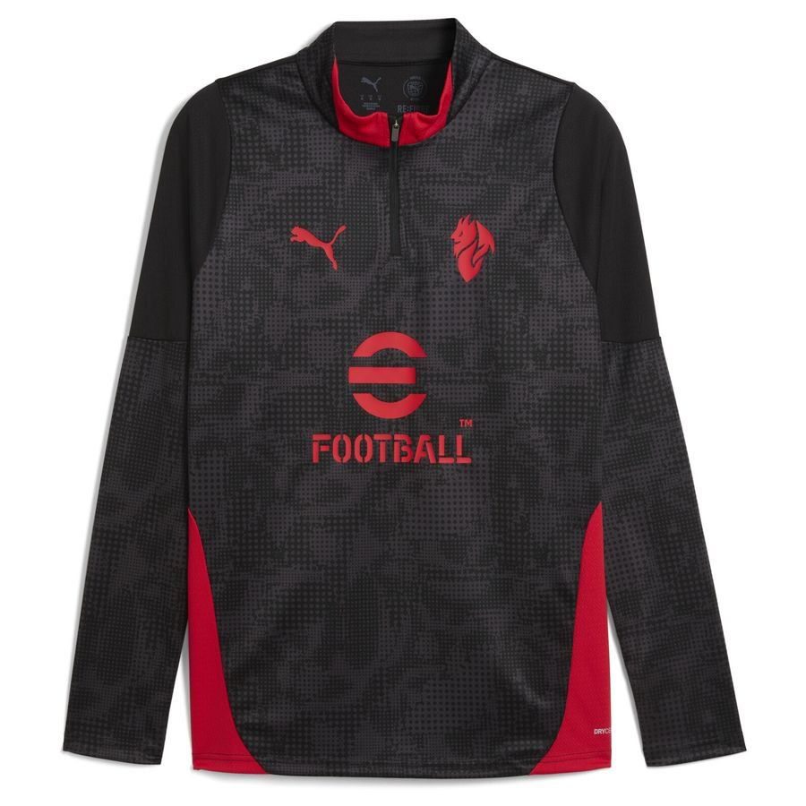 Milan Training Shirt 1/4 Zip - PUMA Black/For All Time Red