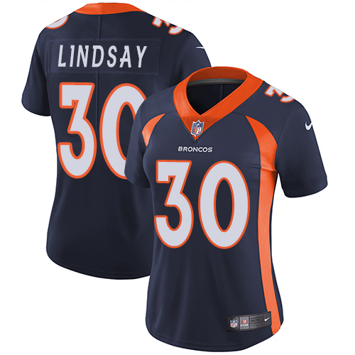 NFL D B Broncos #30 Phillip Lindsay Blue Limited Jersey - High Quality