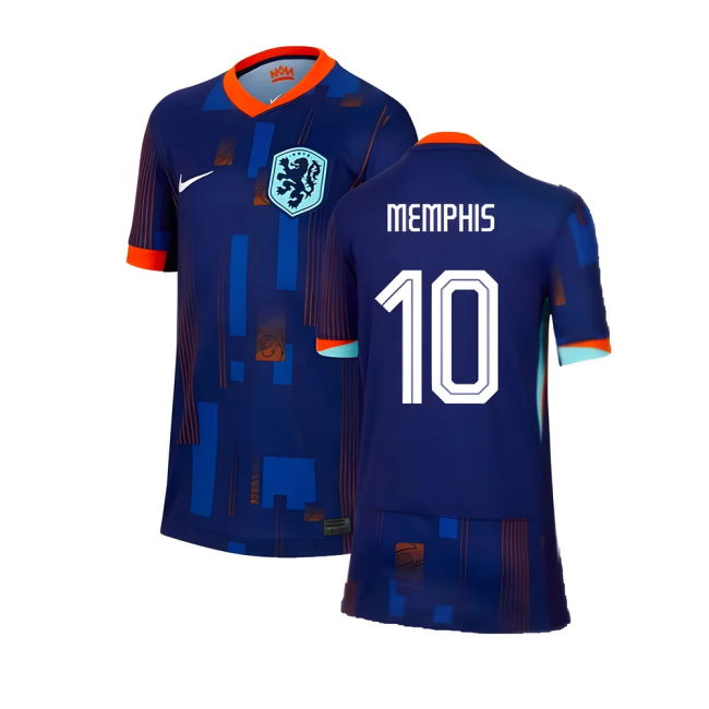 2024-2025 Netherlands Away Shirt (Kids) (Memphis 10) Netherlands