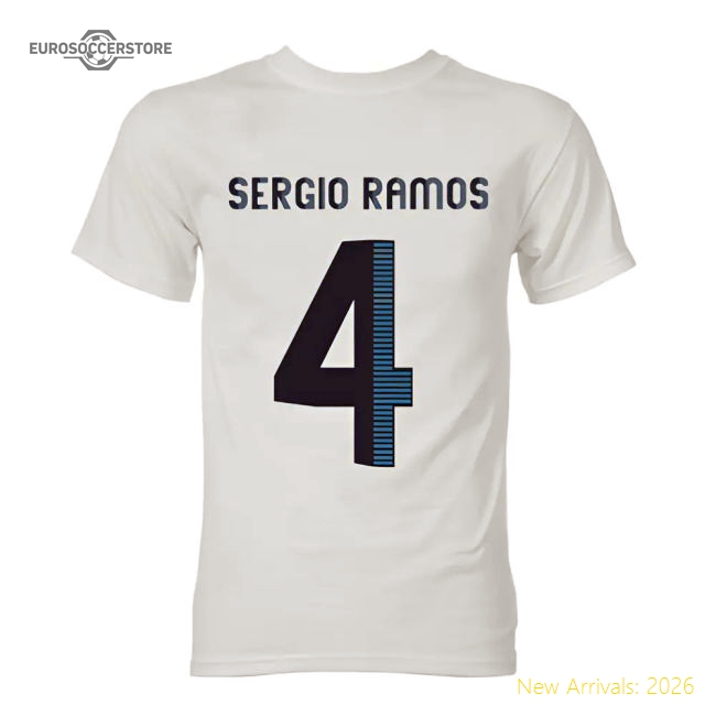 Top-grade Sergio Ramos Real Madrid Hero T-shirt (white)
