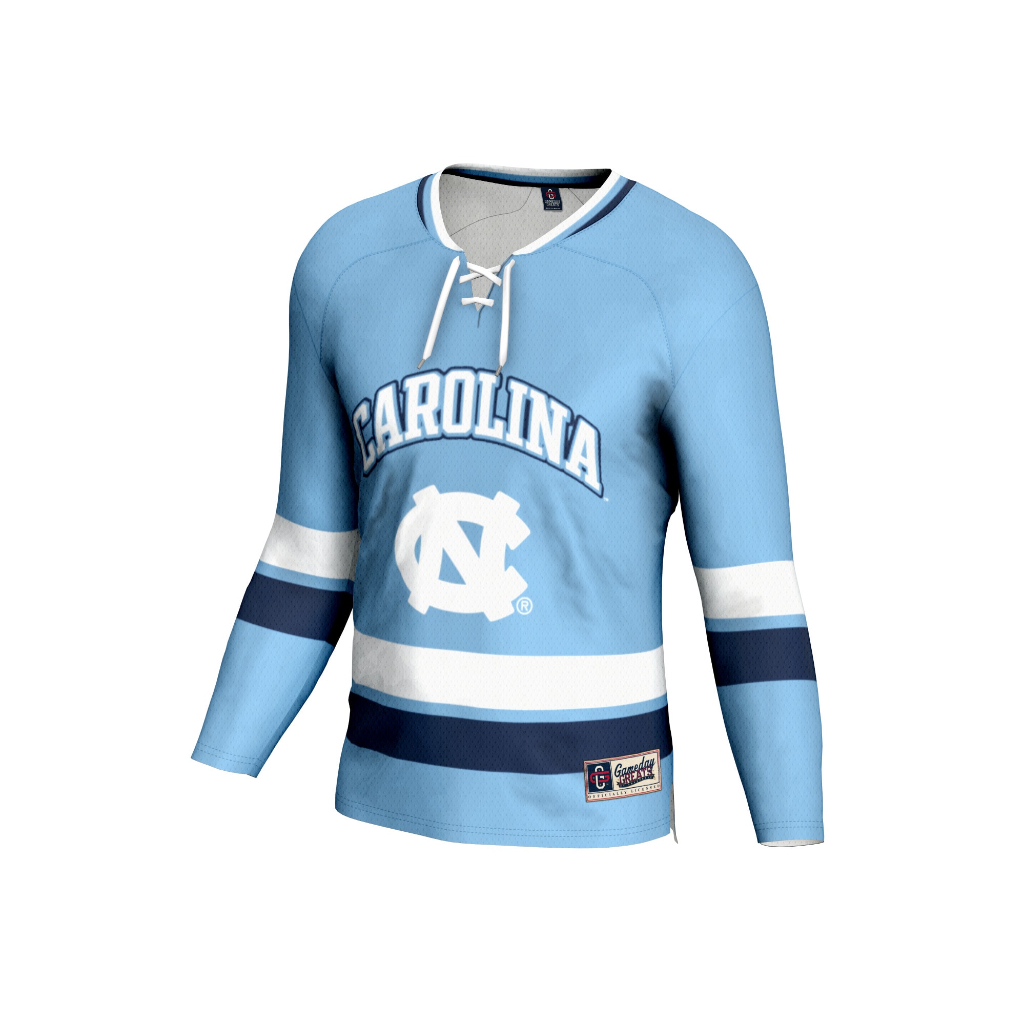 [DDG] North Carolina Tar Heels GameDay Greats Youth Hockey Jersey - Light Blue