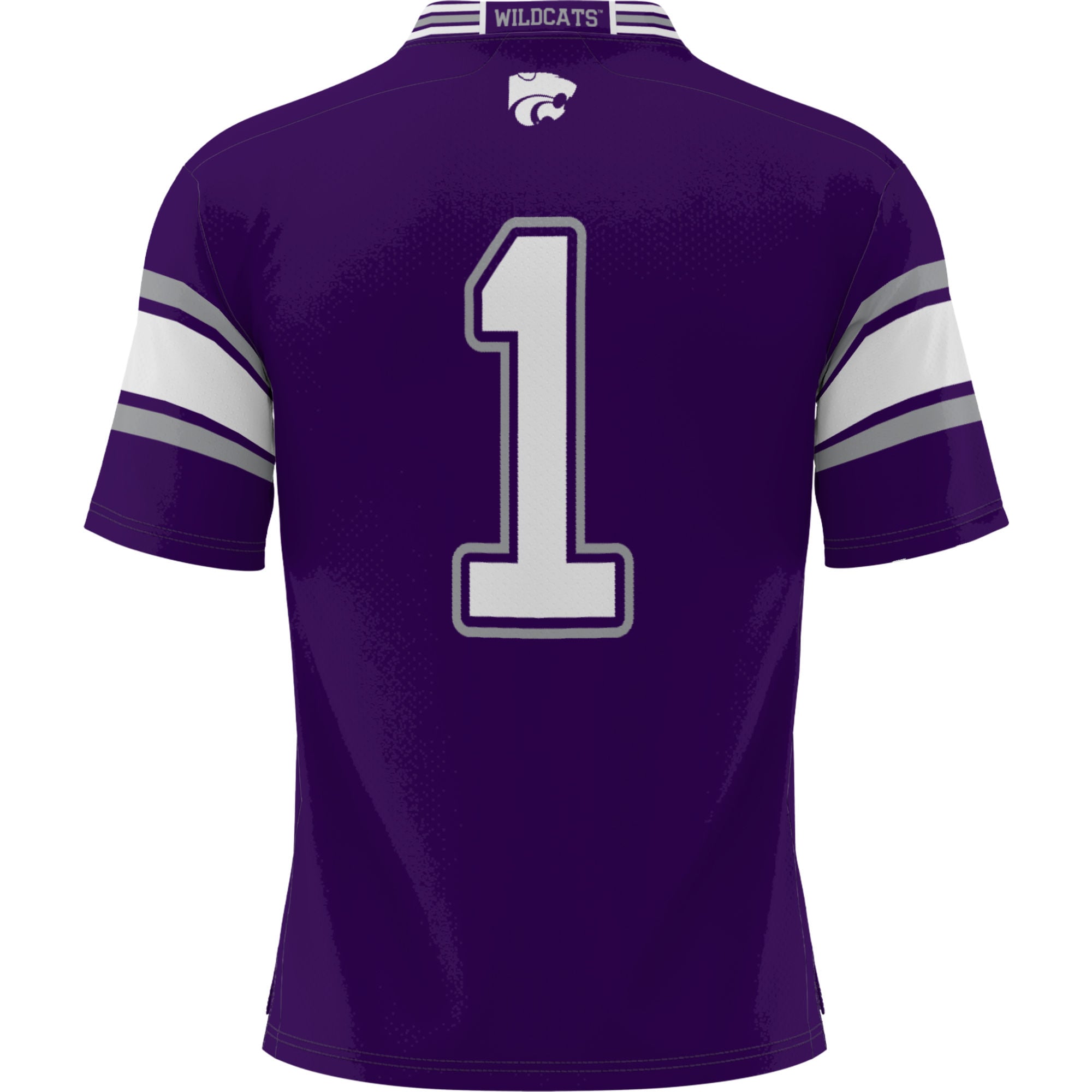Men's #1 Purple Kansas State Wildcats Football Jersey