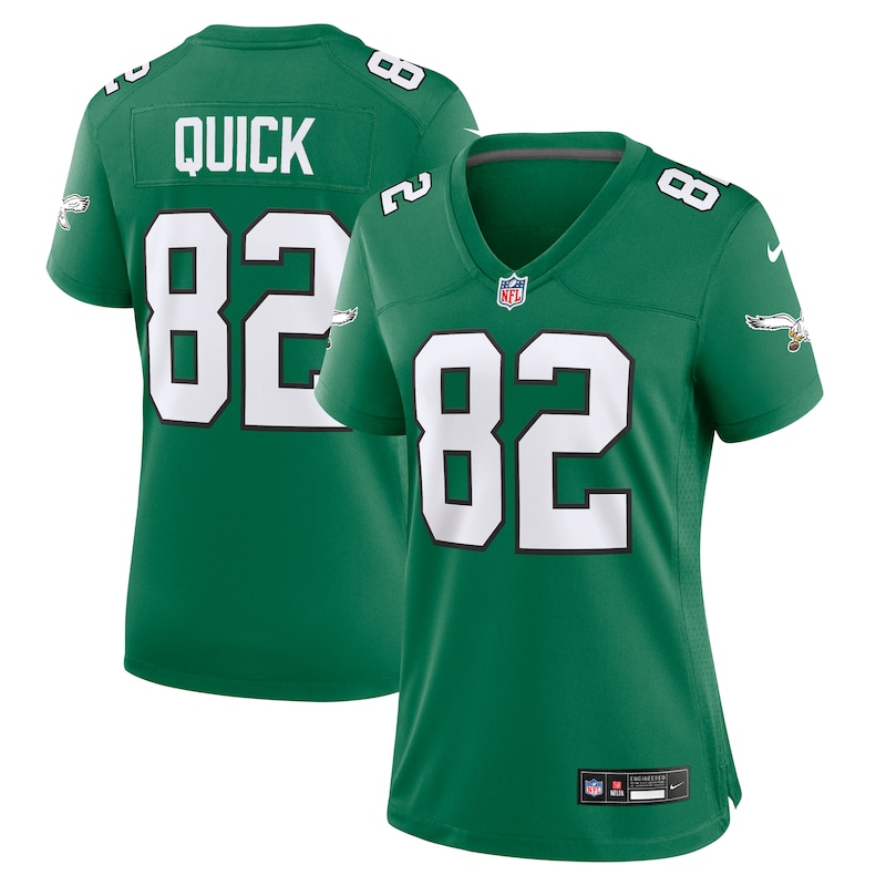 None Mike Quick PHI Eagles Top-Grade Authentic Jersey Football Apparel