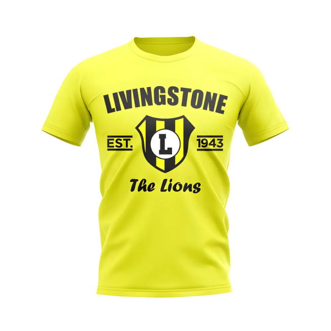 Livingston Established Football T-Shirt (Yellow)