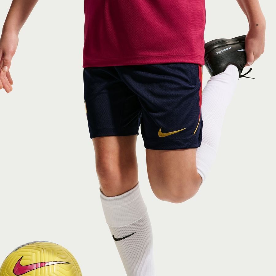 [EFKS] Barcelona Shorts Dri FIT Strike Blackened Blue/Noble Mineral Training Kids Red