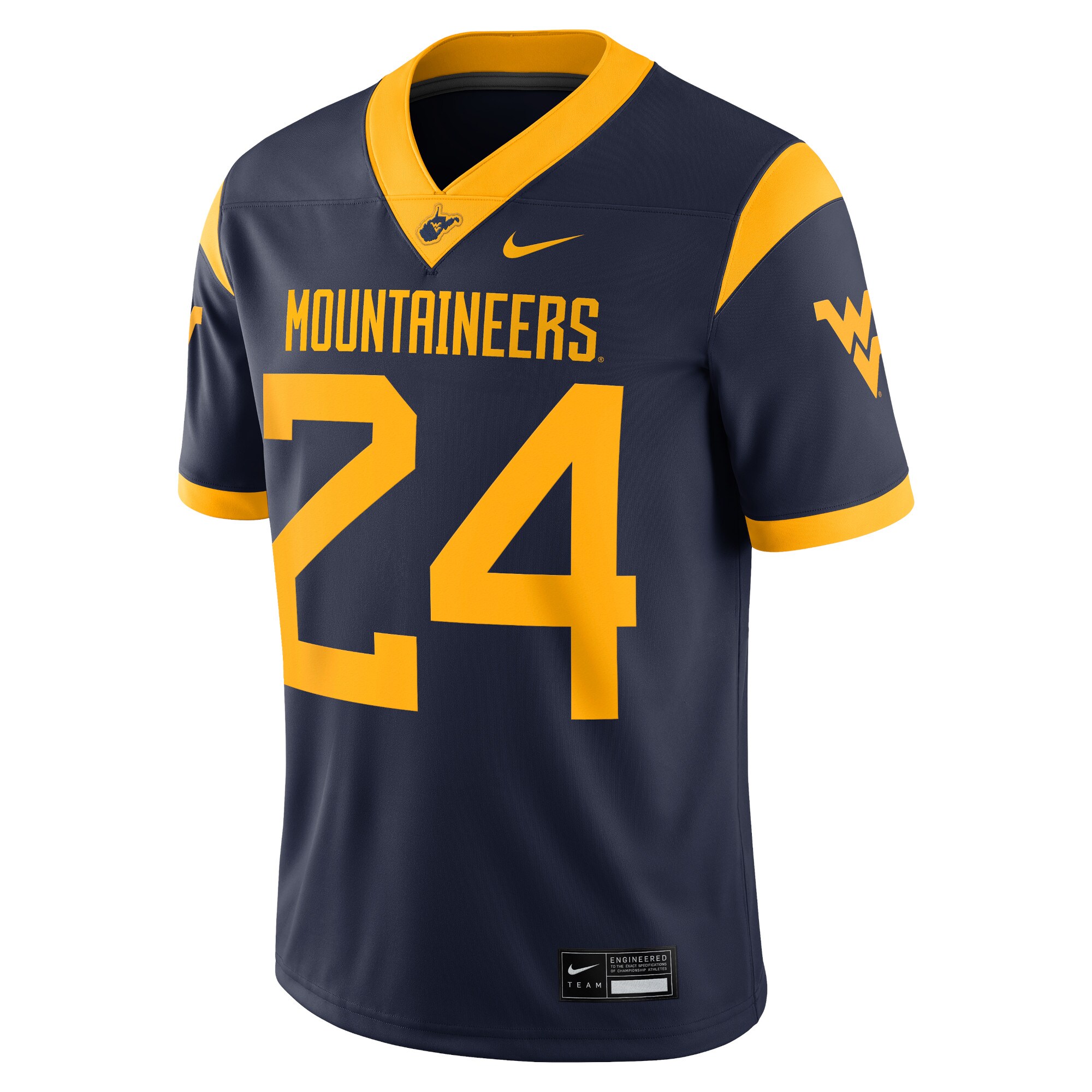 [NJP] West Virginia Mountaineers Game Jersey - Navy