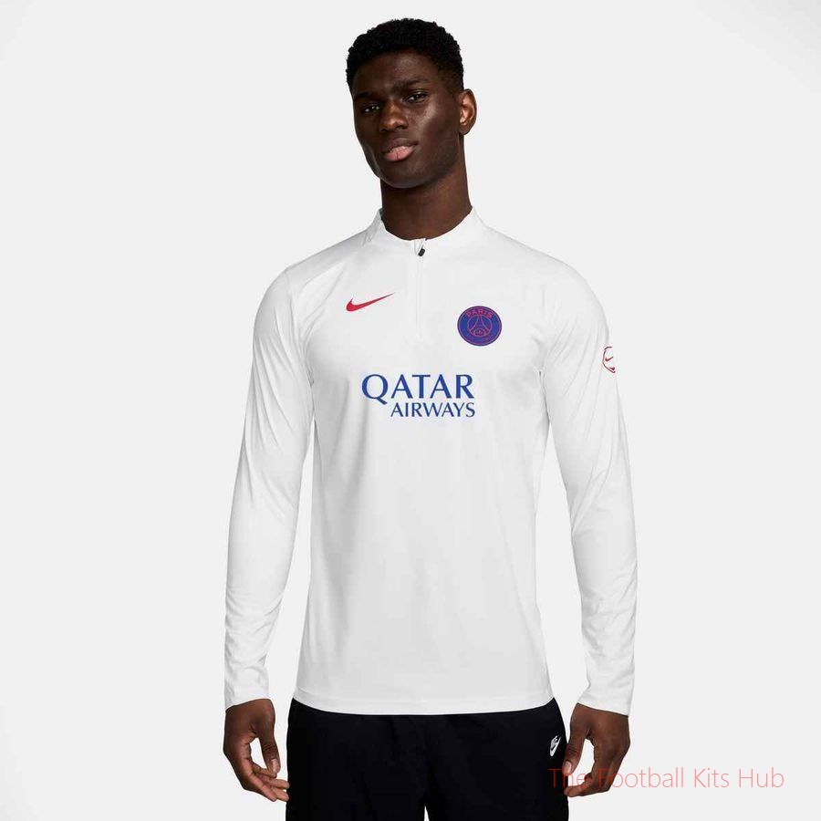 Paris Saint Germain Training Shirt SF Strike Drill 3rd - White/Global Red