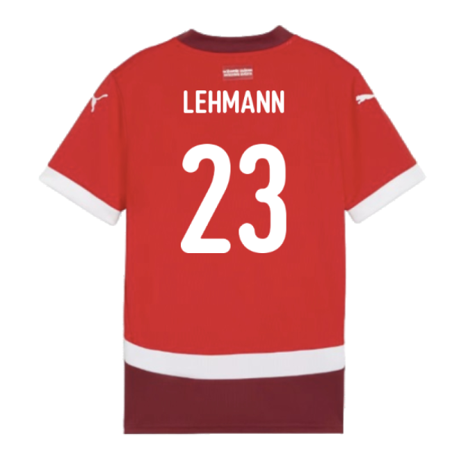 Kids Switzerland National Team Top Tier Home Pro Shirt (Lehmann 23)
