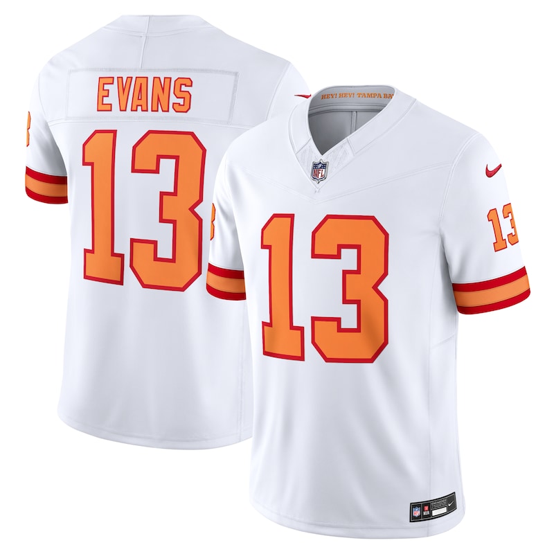 None Mike Evans 76 TB Buccaneers Retro Authentic Jersey Game Day Wear