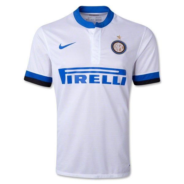 13-14 Inter Milan 13 Guarin Away White Soccer Jersey Shirt - Official