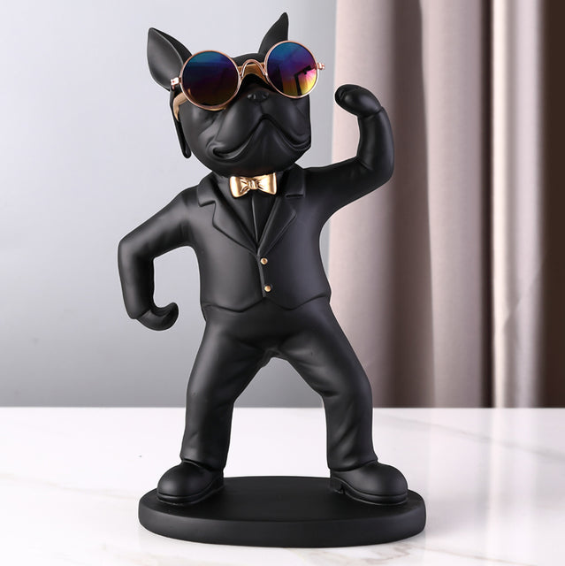 French Bulldog Figurines Cup Holder