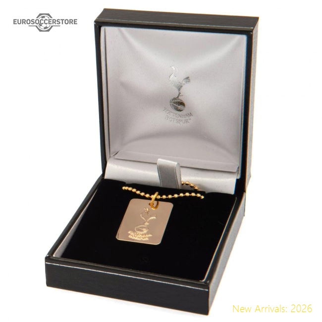 Excellent Tottenham Hotspur Hotspur Fc Gold Plated Dog Tag  Chain