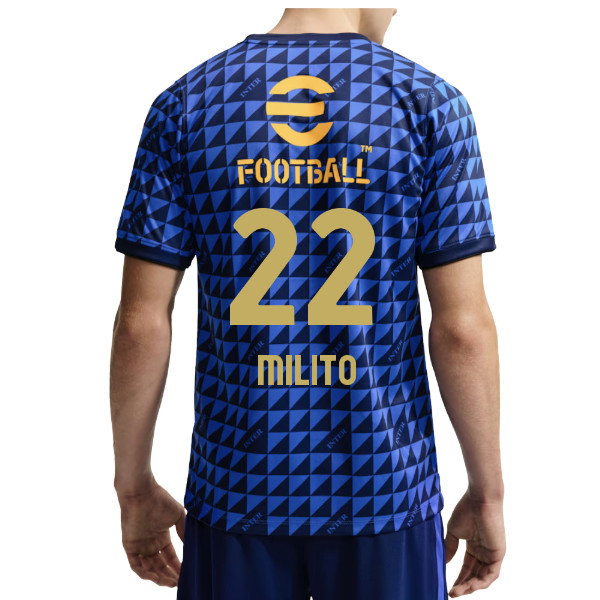 [HP] 2026-2027 Inter Milan Pre-Match Shirt (Blue) (Milito 22)