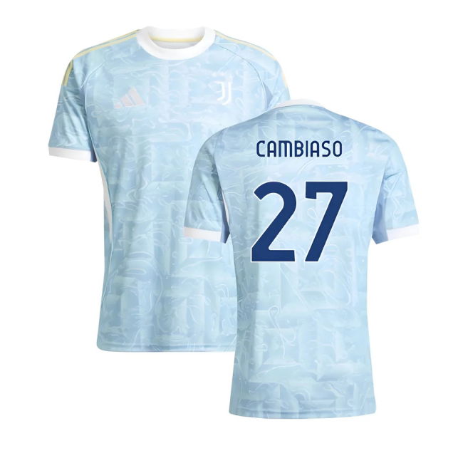 Cambiaso 27 Authentic 2025-2026 Juventus Serie A TIM Away Jersey