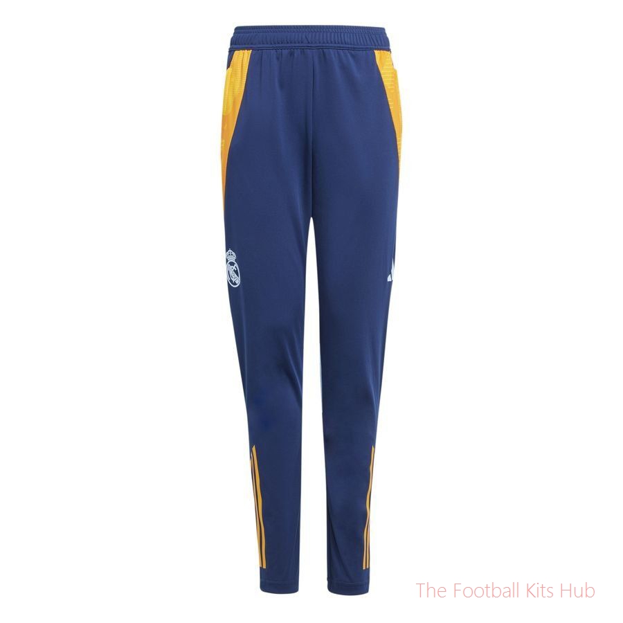 Real Madrid Training Trousers Tiro 24 - Team Navy/Crew Orange/Glow Blue Kids