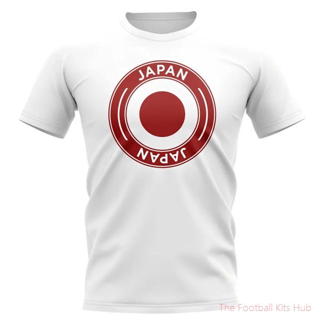 Japan Football Badge T-Shirt (White)