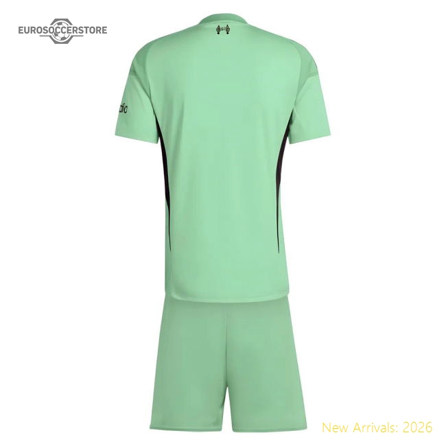 Official 2025-2026 Liverpool Home Goalkeeper Mini Kit - Premium