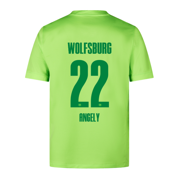 Wolfsburg Home Angely 22 Football Jersey for the 24-25 Season
