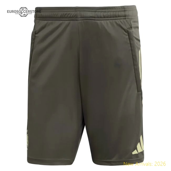 Popular 2025-2026 Real Madrid Training Shorts (Utility Grey)