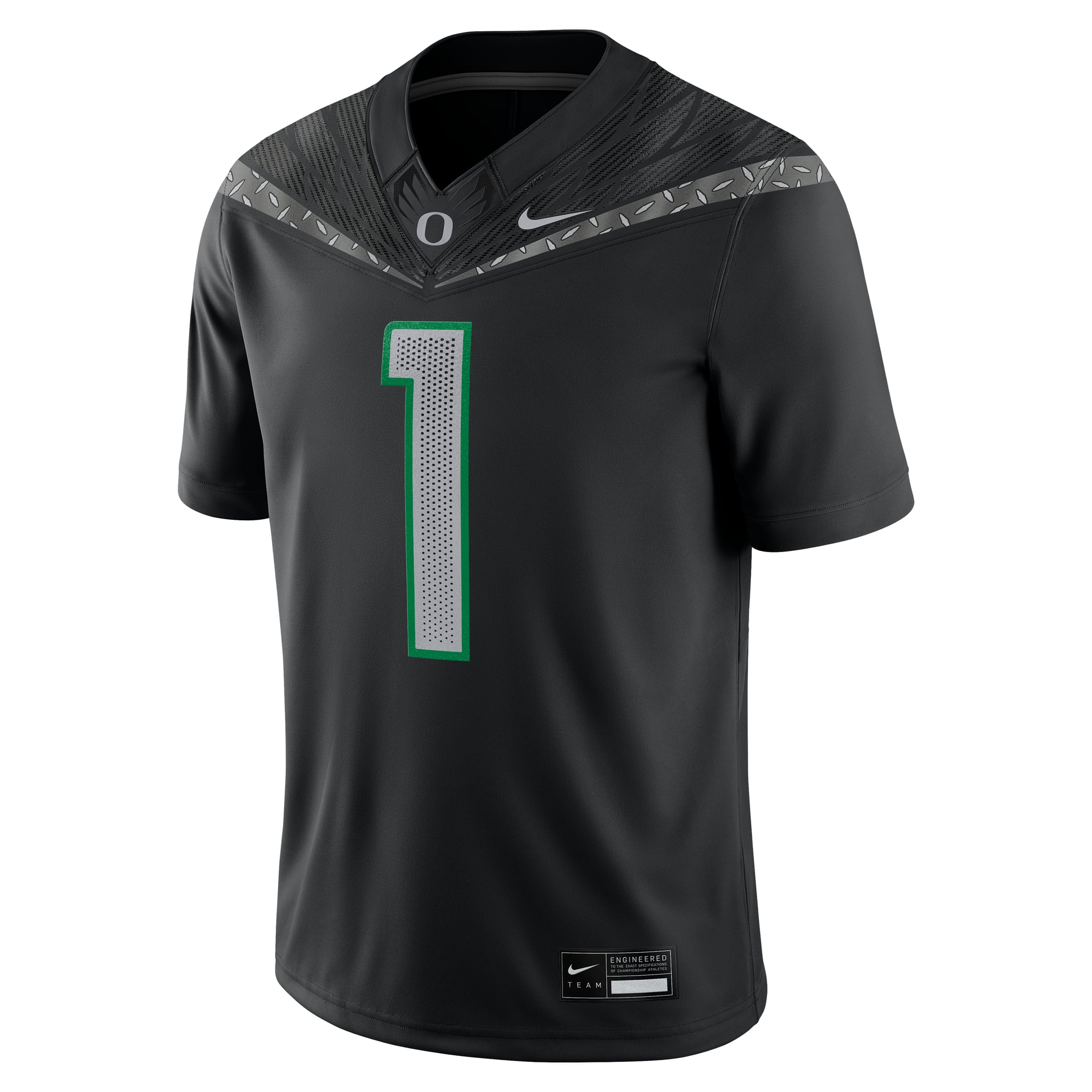 #1 Oregon Ducks Nike Game Jersey - Black