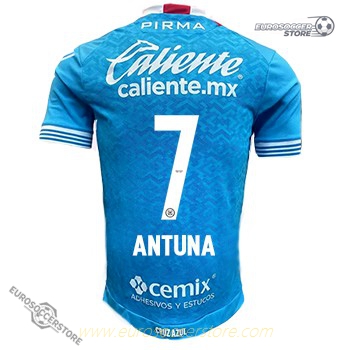 Cruz Azul 24-25 Home Jersey featuring ANTUNA 7