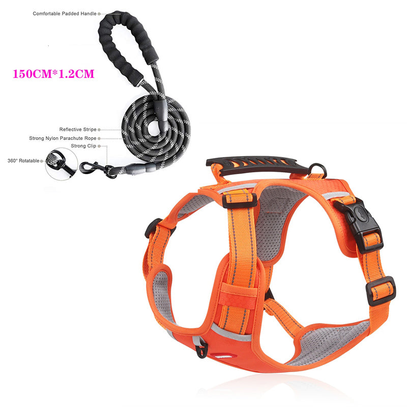 Daily-Walk Premium Frenchie Harness Vest: Adjustable With Safety Refl...