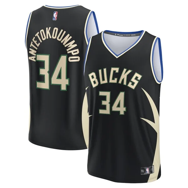 Giannis Antetokounmpo MIL Replica Jersey - vintage exclusive - Black