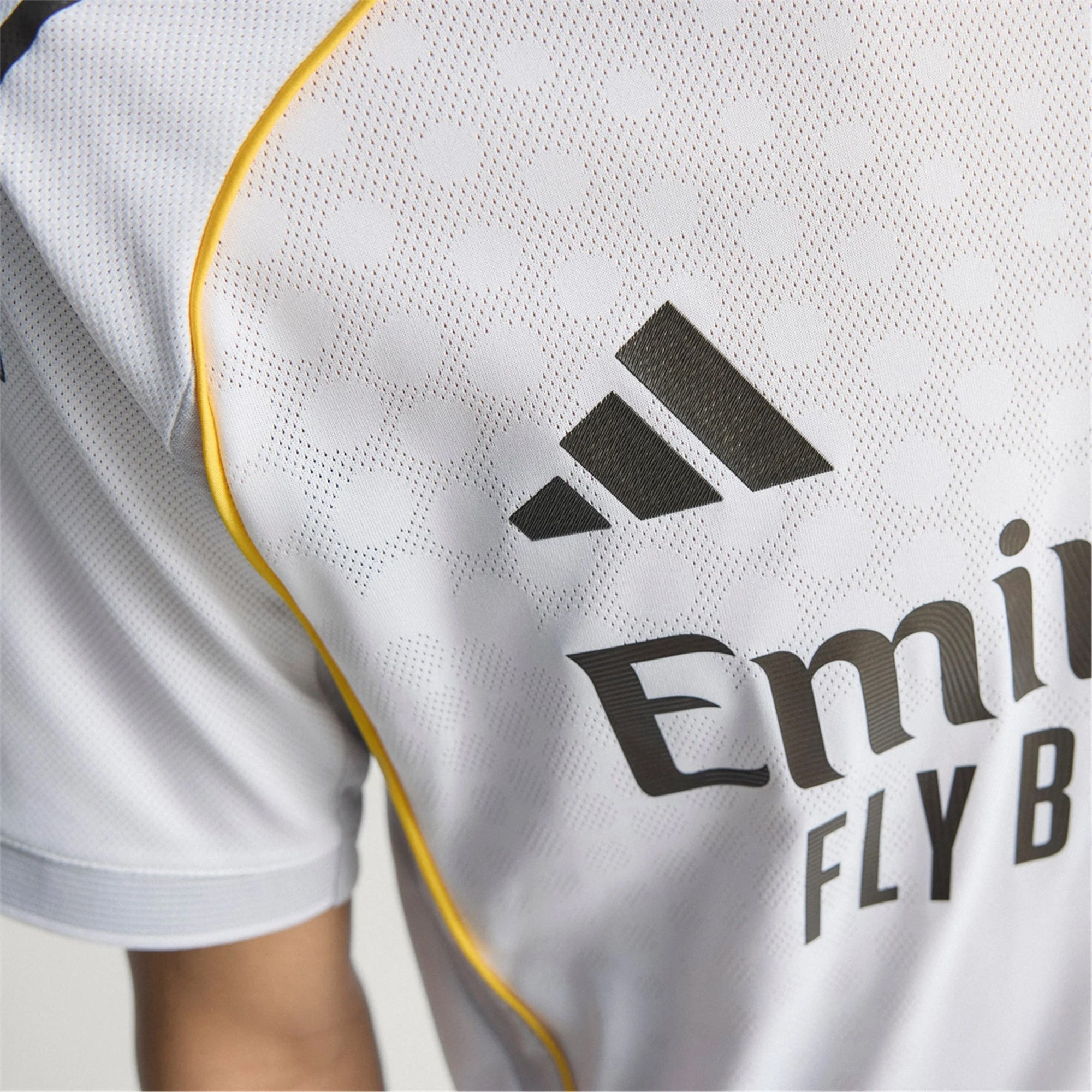 adidas Valverde Real Madrid Authentic Home Jersey 25/26 w/ Champions League Patches (White)