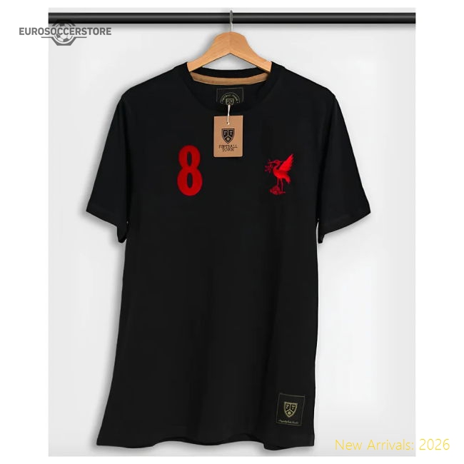 Premium Liverpool Steven Gerrard The Bird Black 8 Shirt - Premium