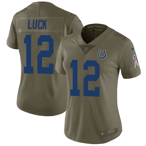 NFL I C Colts Andrew Luck #12 Limited Team Color Authentic Jersey