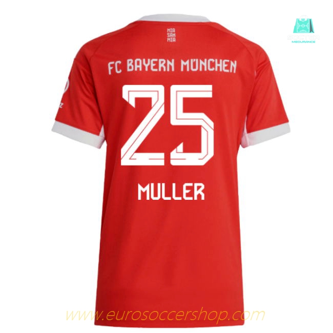 2025-2026 Bayern Munich Home Shirt (Womens) (Muller 25)