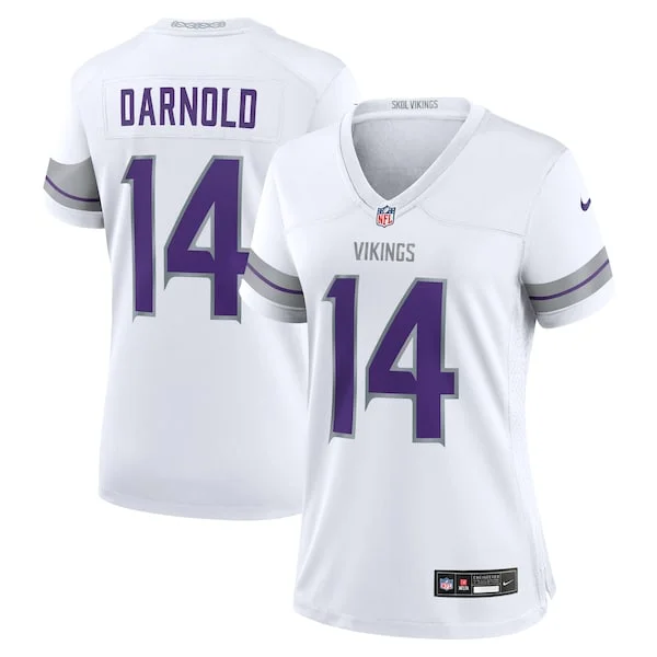 None Sam Darnold Game Jersey - White | NFL Player Jersey | NFL Footbal