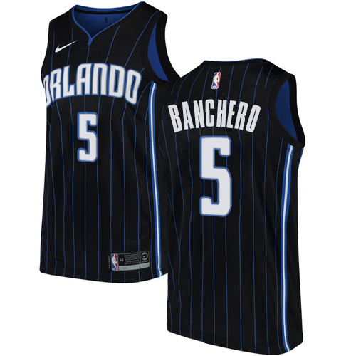 Black LAC Orlando Magic #5 Nike Fan Edition Jersey Game Day Wear