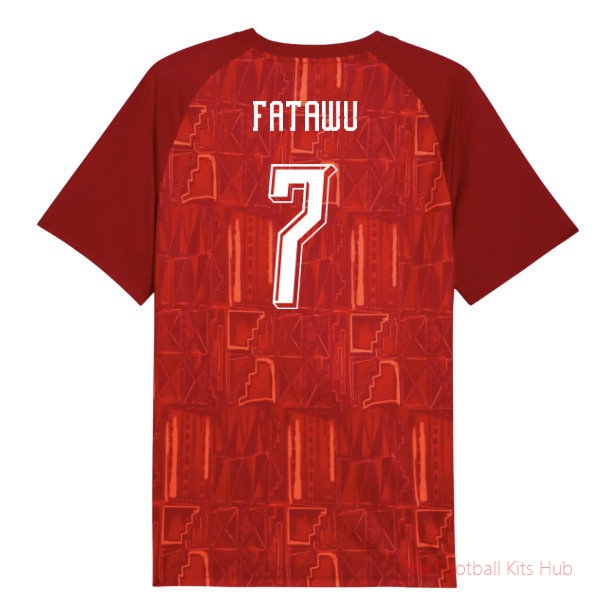 [LK] 2026/27 Ghana Warm Up Jersey (Dark Crimson) (Fatawu 7)