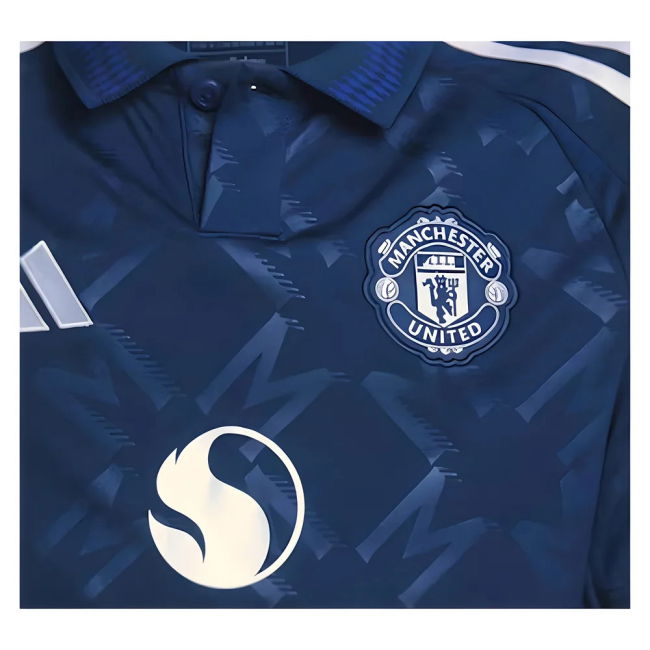 2024-2025 Man Utd Long Sleeve Away Kit (Kids) (Beckham 7)