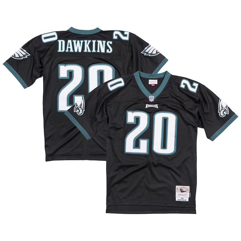 None Brian Dawkins Record-Breaker PHI Eagles Genuine Jersey for NFL Fa