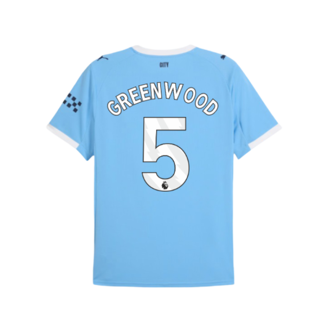Top Tier Enthusiastic Football Man City Home Shirt Greenwood #5 Fr...