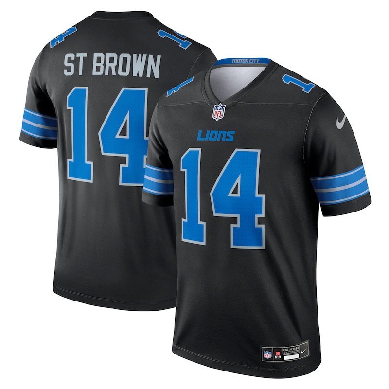 None Amon-Ra St. Brown Detroit Lions Historic Franchise Game-Day Es...