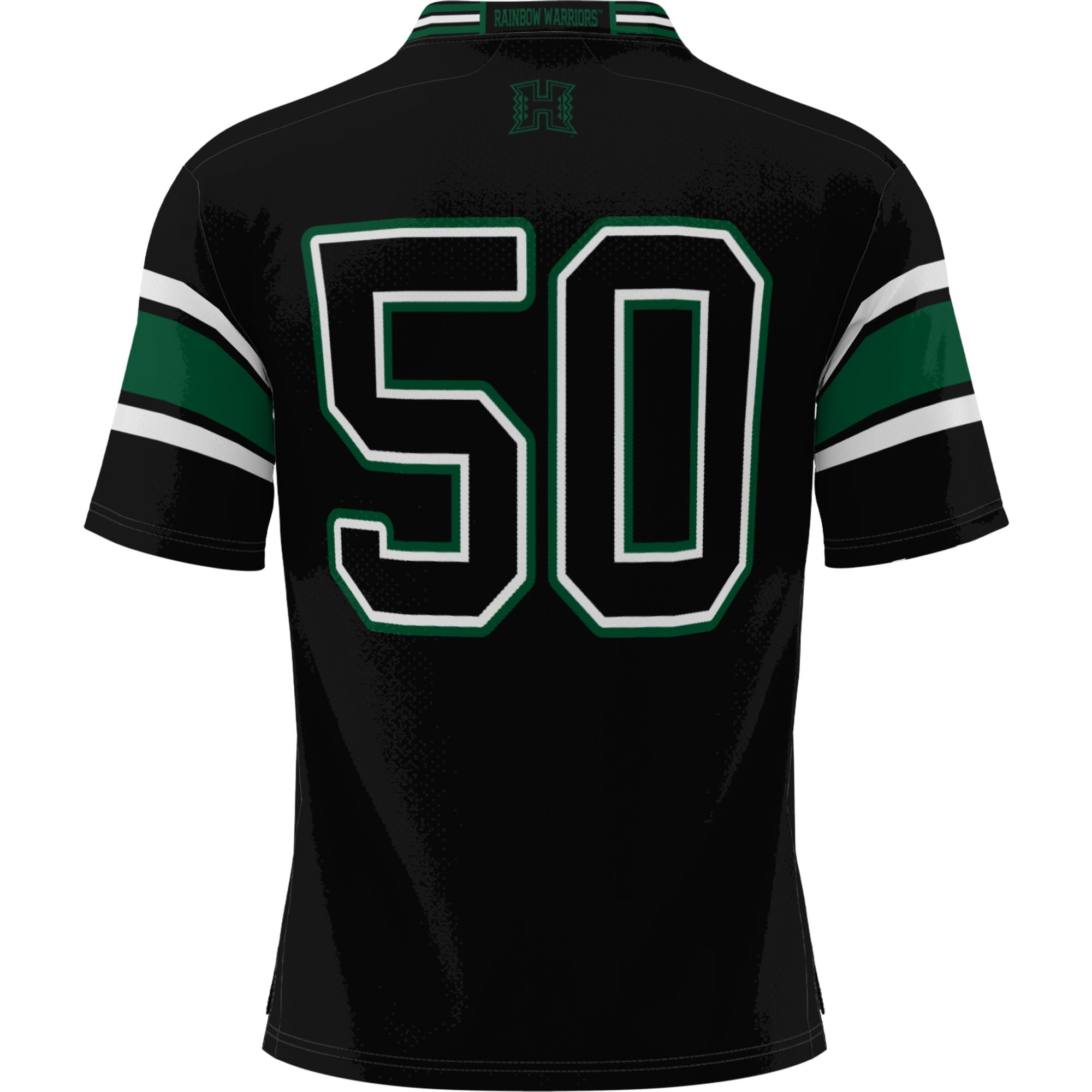 #50 Hawaii Rainbow Warriors GameDay Greats Youth Football Jersey - Black