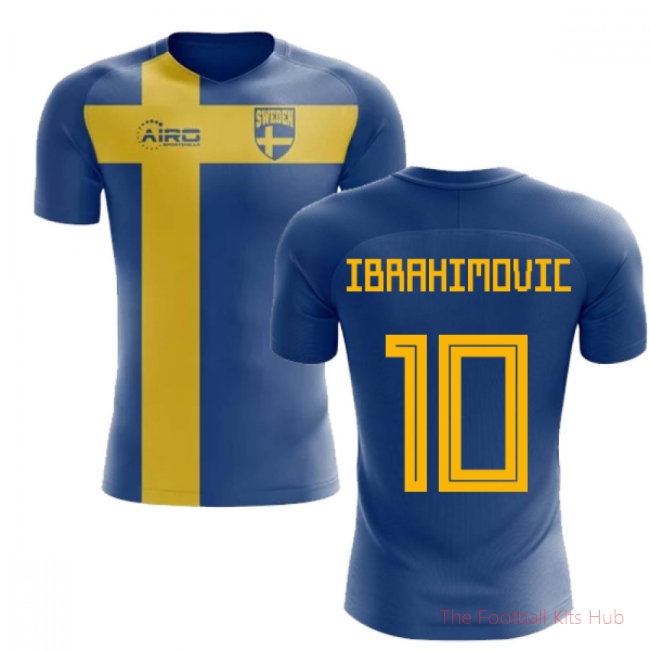 [EFS] 2025/26 Sweden Flag Football Shirt (Ibrahimovic 10) - Kids