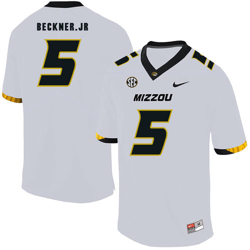 Men's None White 2024 breathable Terry Beckne #5 embroidered Jersey