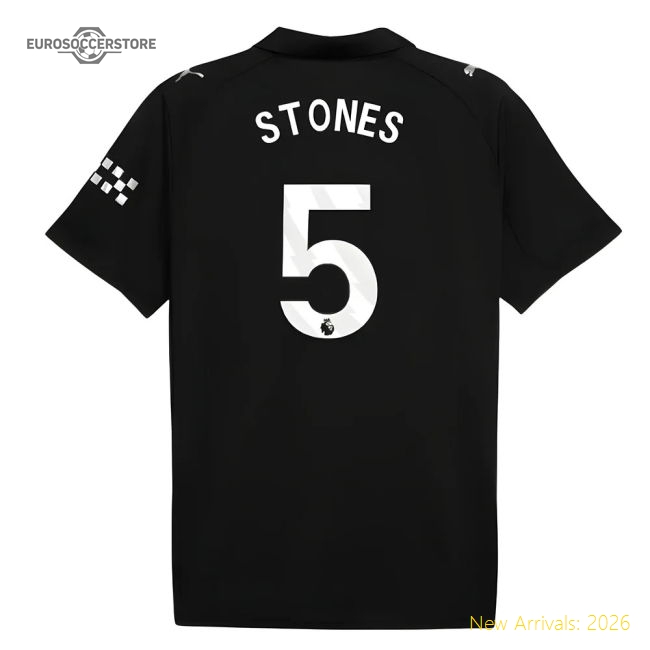 Classic High-Quality 2025-2026 Man City Away Jersey Stones 5