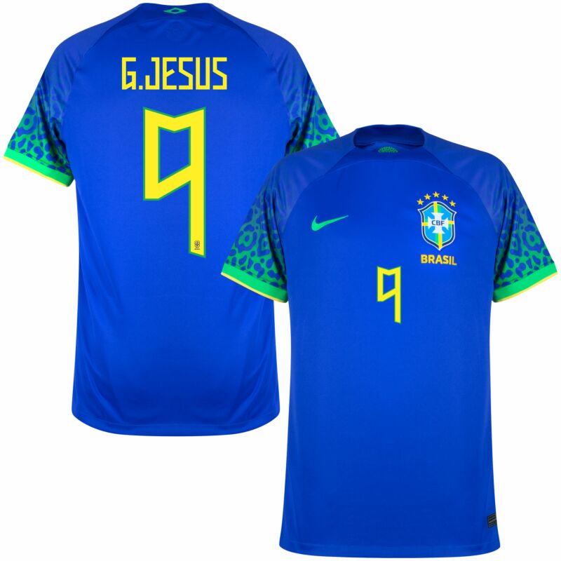 BRAZIL Fan Edition AWAY WORLD CUP JERSEY 2022 G.JESUS