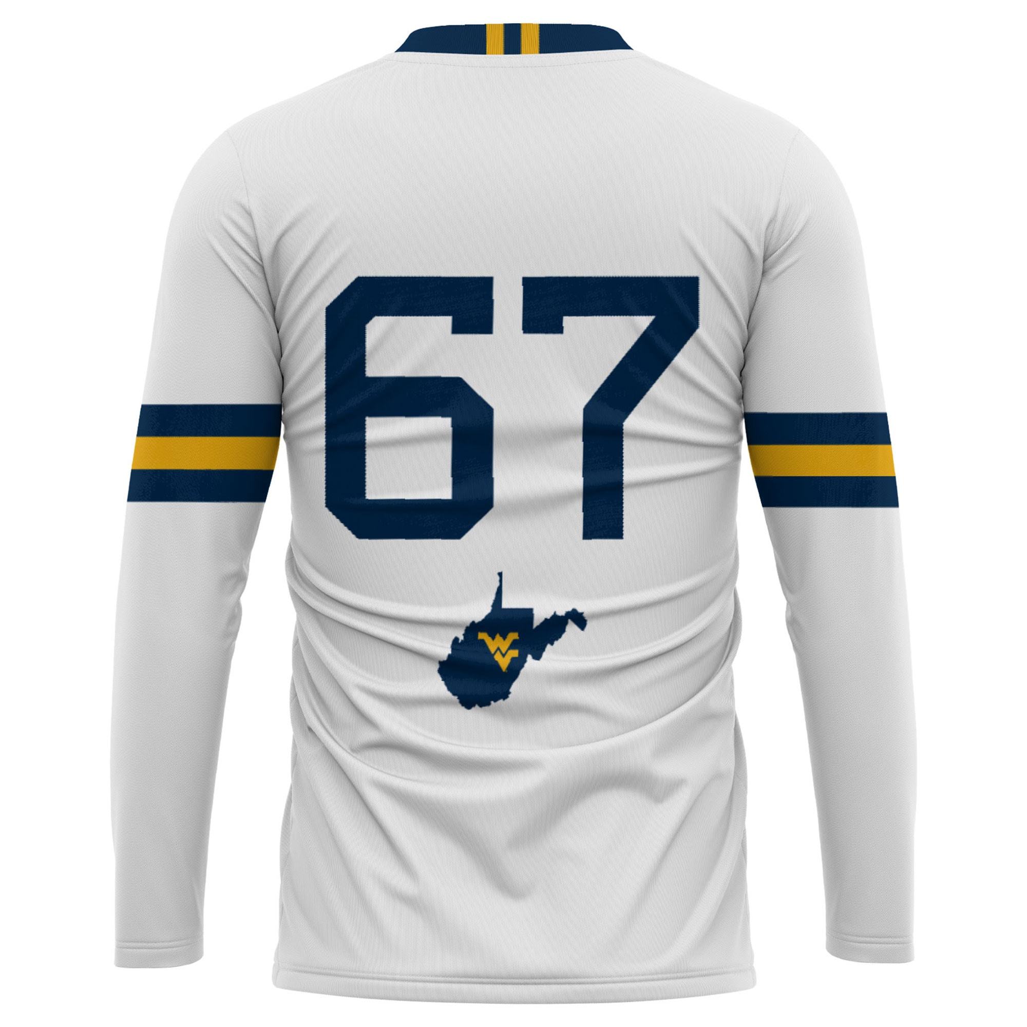 [NJP] West Virginia Mountaineers GameDay Greats Youth Lightweight Women's Volleyball Jersey - White