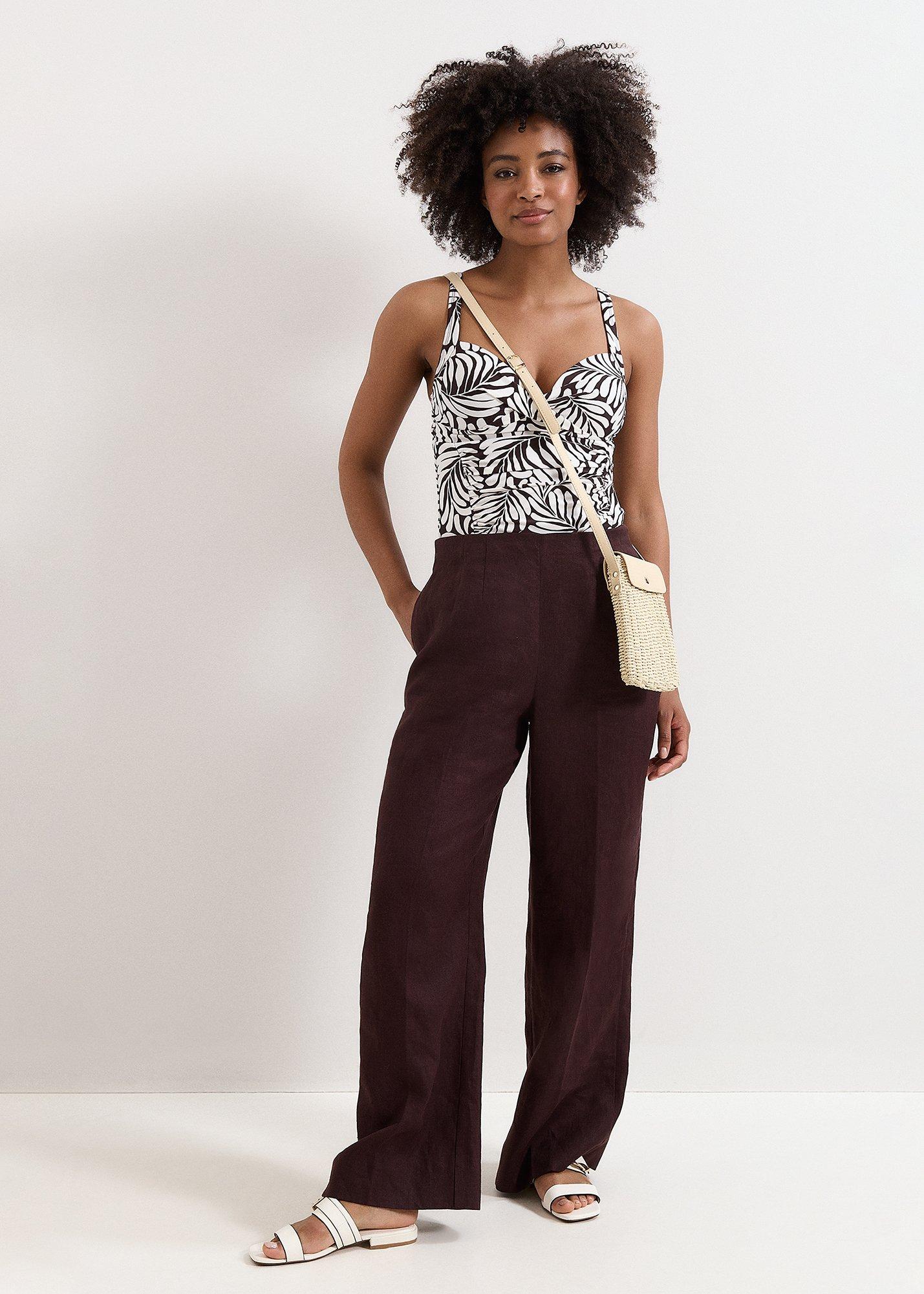 Rio Leaf Print Tankini Top
