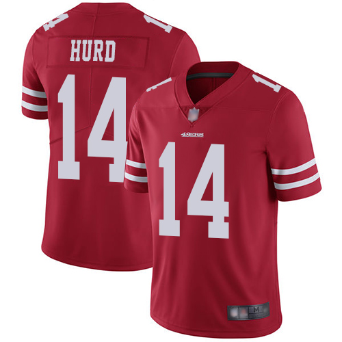 Official NFL s San Francisco 49ers #14 Jalen Hurd Red Limited Jersey