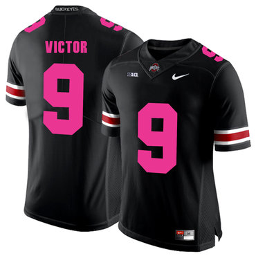 Men's Ohio St Buckeyes Binjimen Victor #9 stitched Black 2018 college