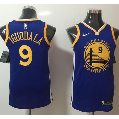 Warriors Blue State Warriors #9 Nike Jersey - NBA Fan Apparel