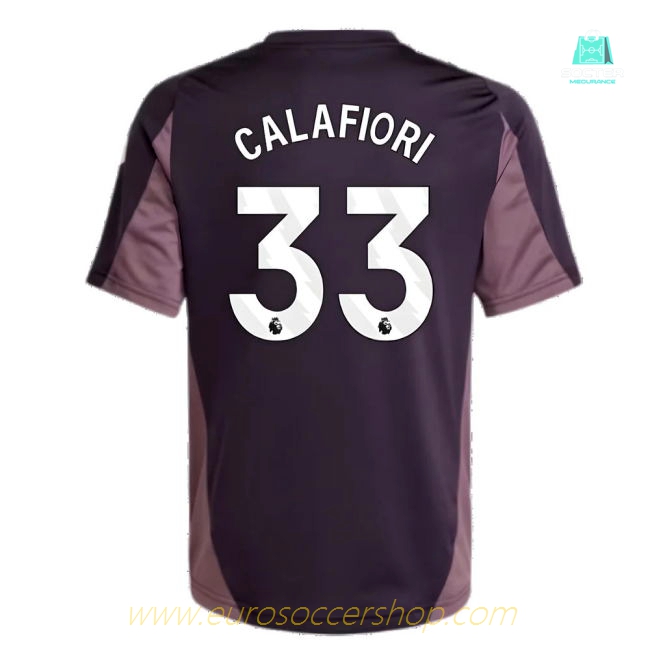 2024-2025 Arsenal Training Jersey (Aurora Black) - Kids (Calafiori 33)