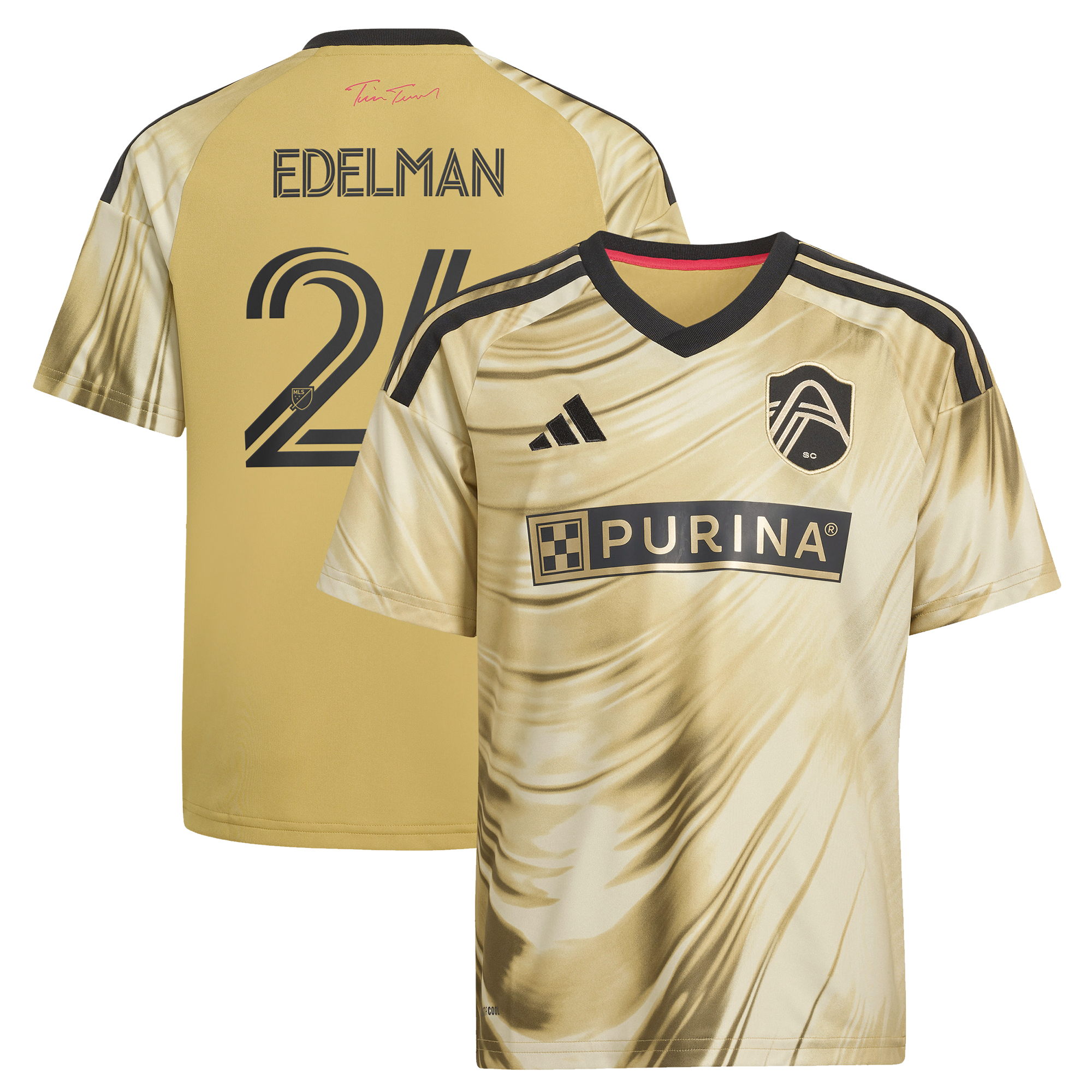 [SJH] Daniel Edelman St. Louis CITY SC Youth 2026 The Tina Turner Kit Replica Jersey - Yellow
